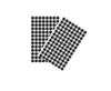 Foopak Black Gingham Greaseproof 1/4 190x300 (200)